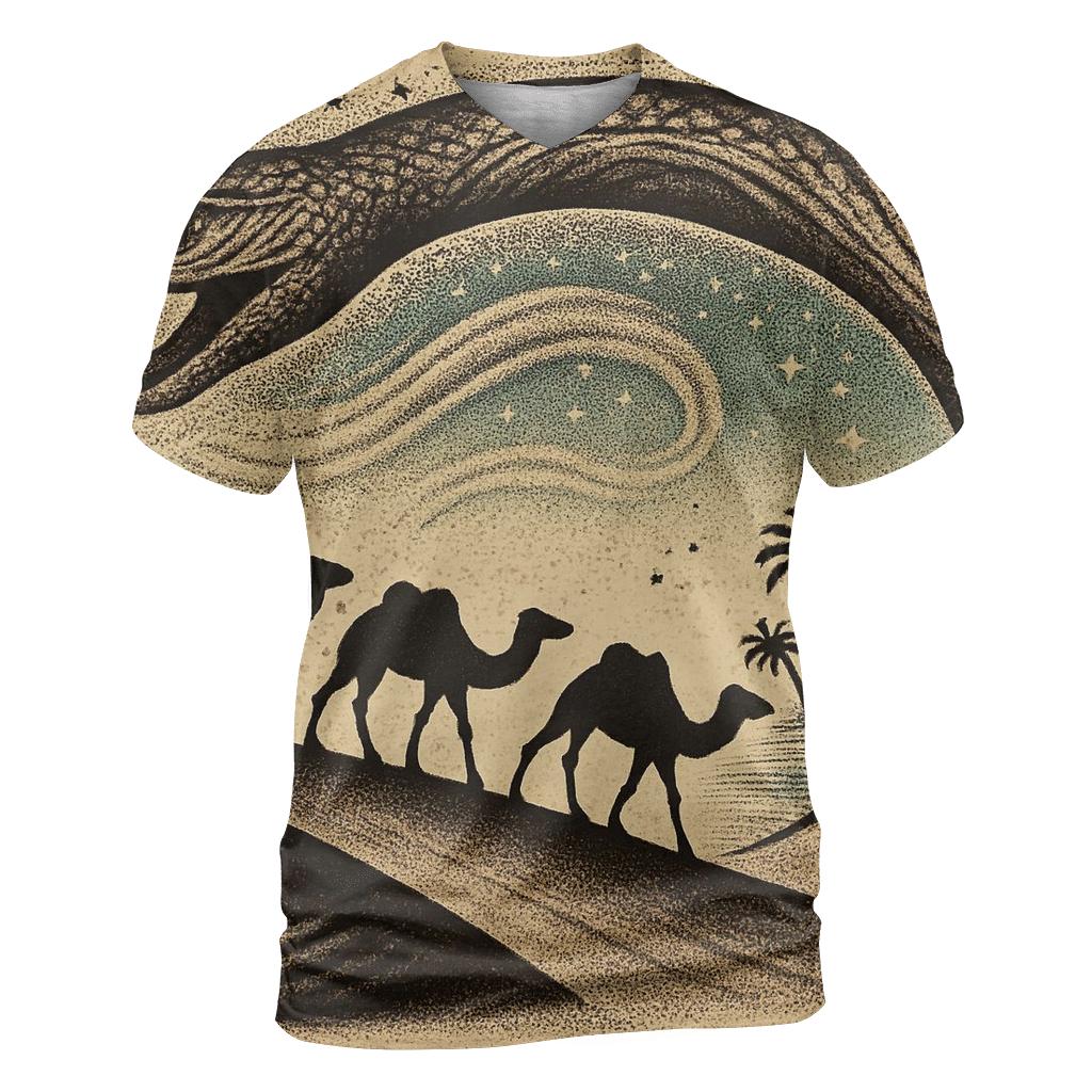 Desert Caravan Ouroboros unique graphic print tees