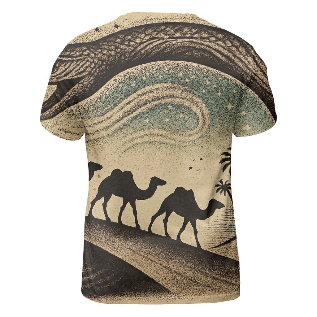 Desert Caravan Ouroboros unique graphic print tees