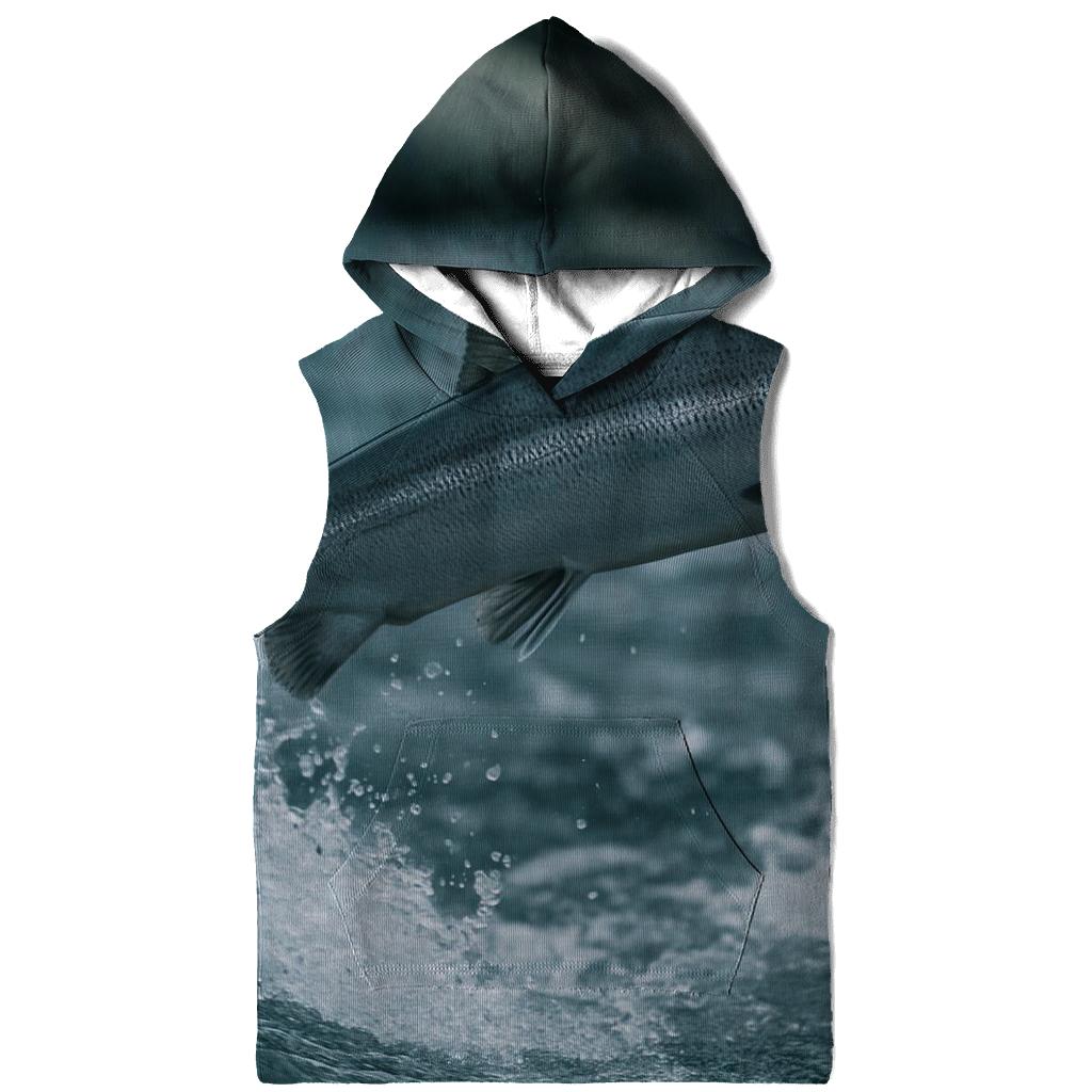 Riverglass Leap Atlantic Salmon lightweight hoodies
