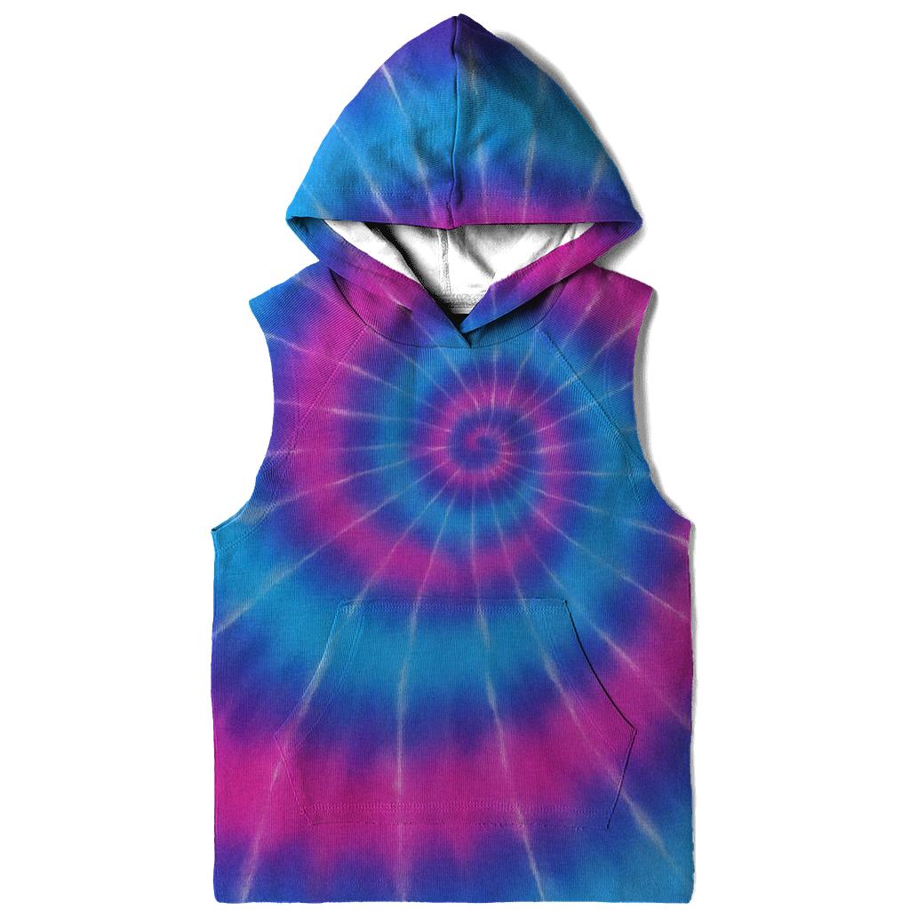 Nebula Spiral Overdye Whirlpool graphic hoodies