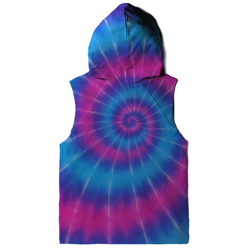 Nebula Spiral Overdye Whirlpool graphic hoodies