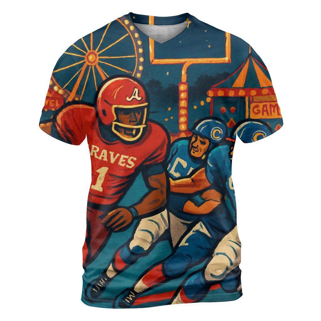 Carnival Midway Trick Play Tackle trendy printed shirt styles