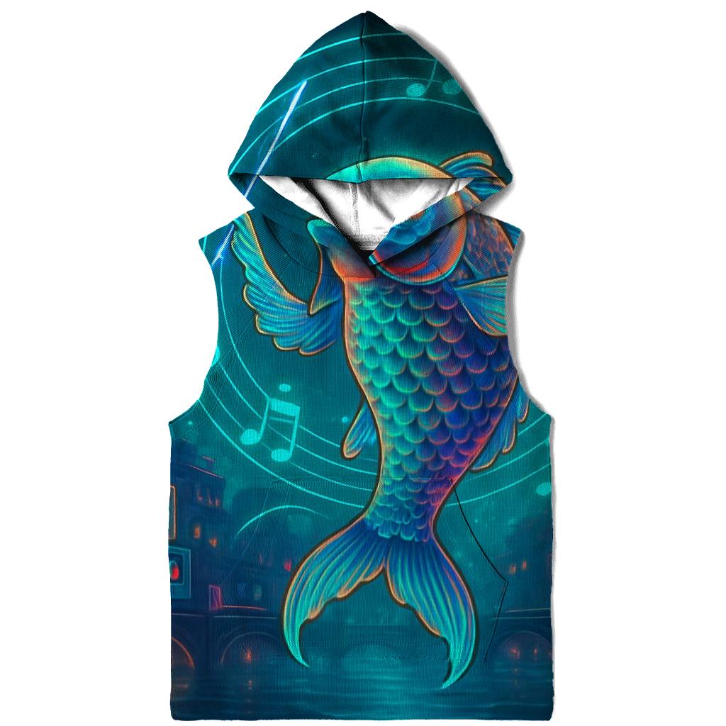 Neon Koi Orchestra zip-up hoodies
