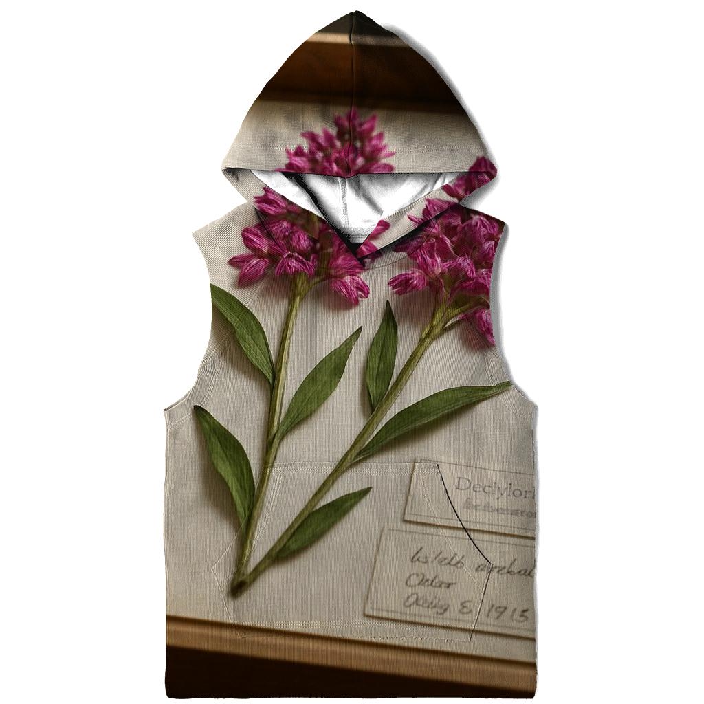 Herbarium Pressing Tray With Wild Orchids hoodie designs
