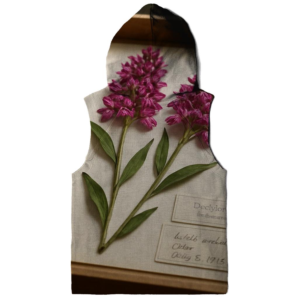 Herbarium Pressing Tray With Wild Orchids hoodie designs