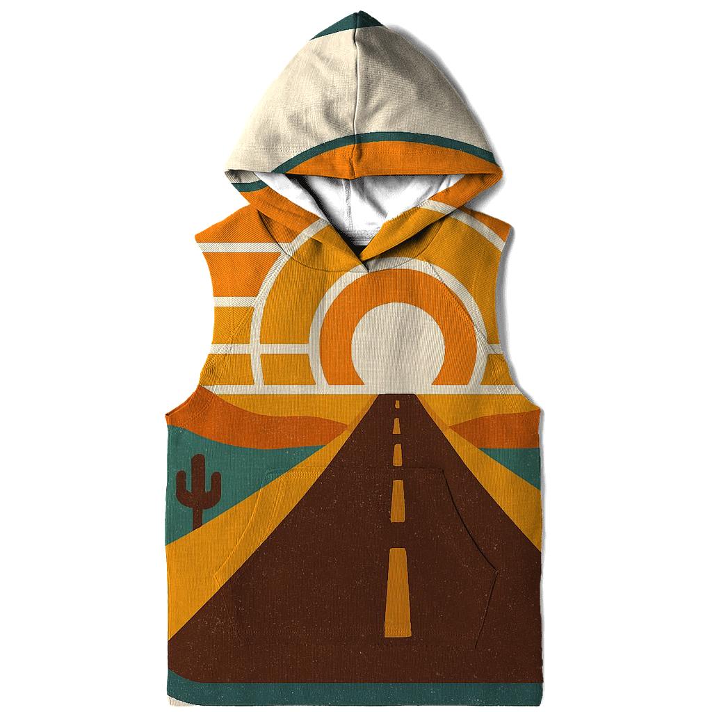 Desert Highway Sunburst Badge designer hoodies