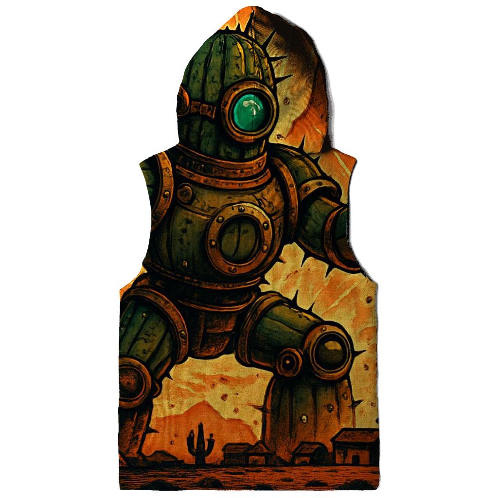 Clockwork Cactus Guardian printed hoodies