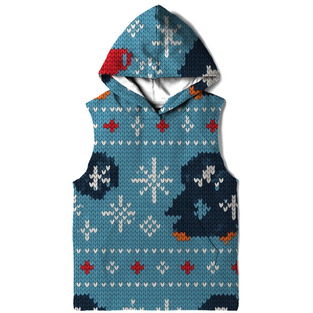 Frosty Penguin Cocoa March Design pullover hoodies