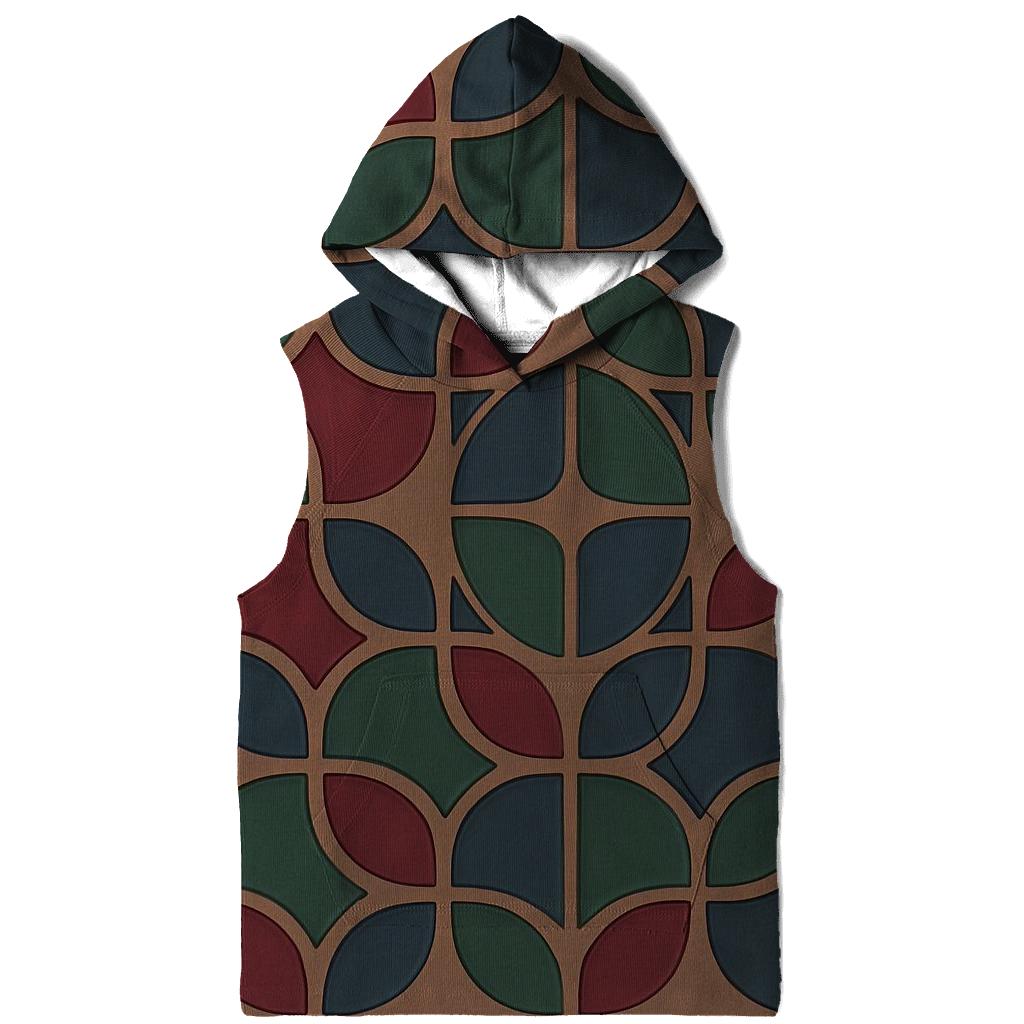Bean Mosaic Tile embroidered hoodies