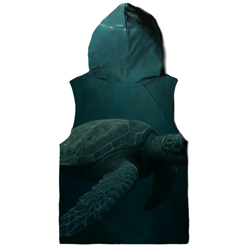 Kelp Corridor Green Sea Turtle graphic hoodies