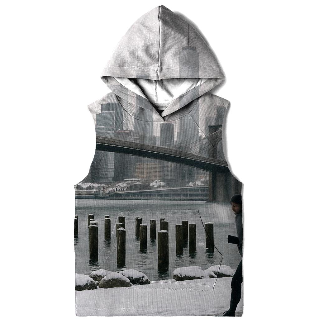 Winter Silence From Brooklyn Bridge Park Pier premium hoodies
