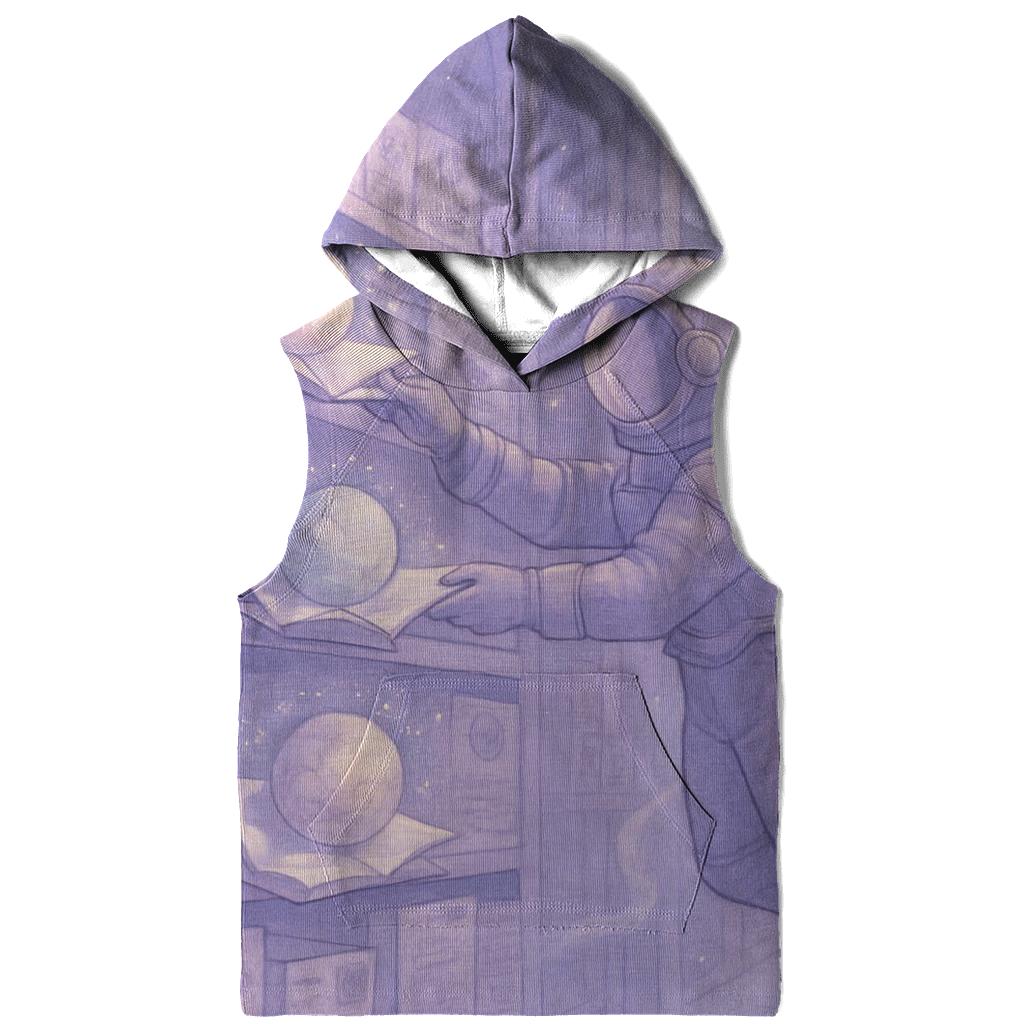 Moonlit Library Of Paper Planets custom hoodies