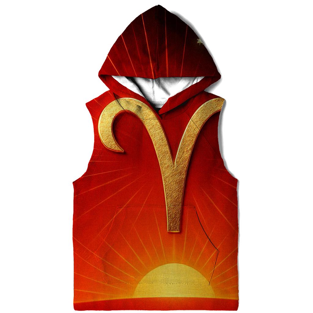 Aries Ram Horns Solar Ascendant lightweight hoodies