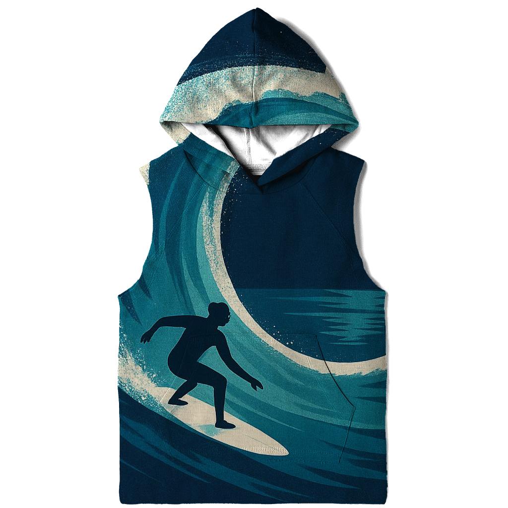 Indigo Wave Surf Orbit custom hoodies