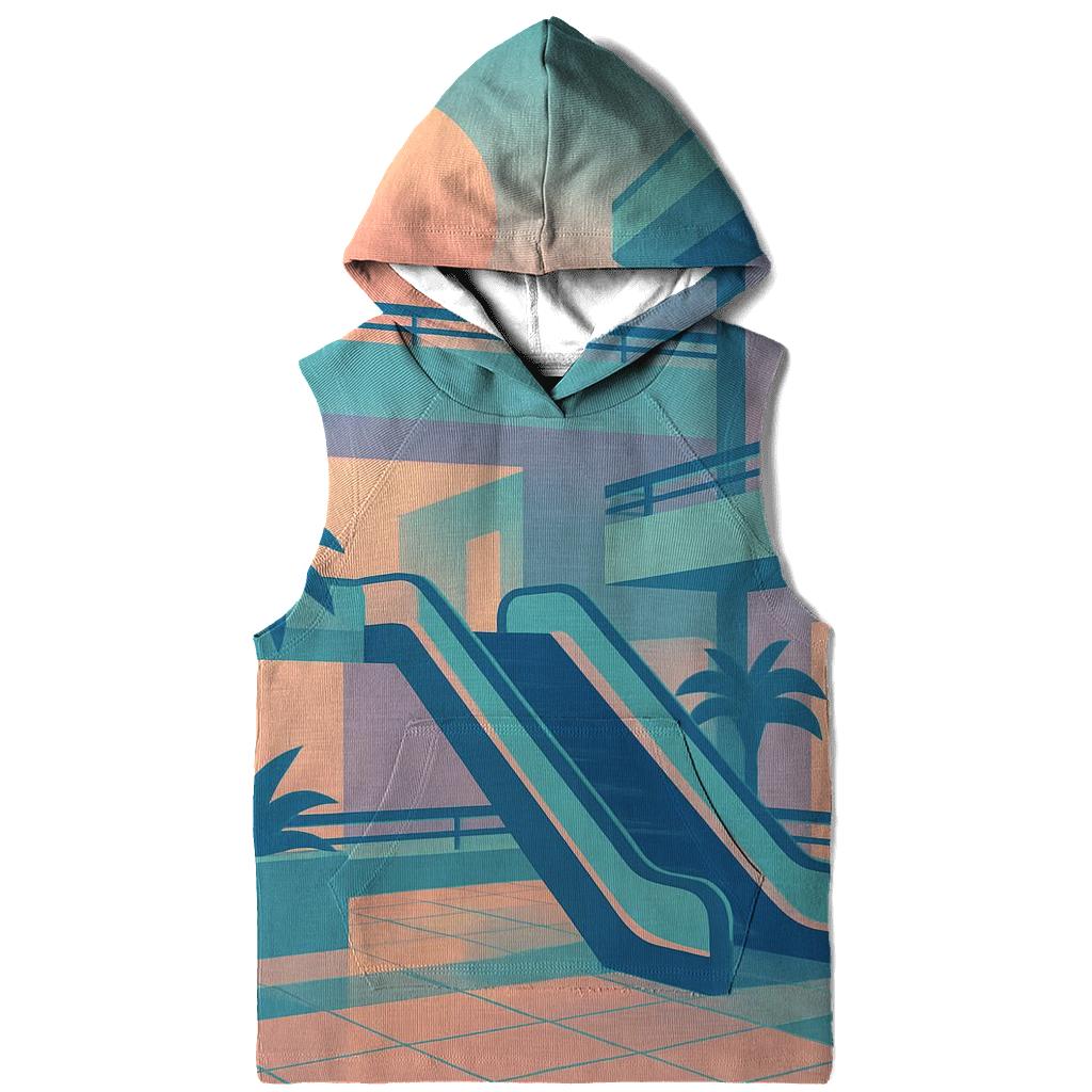 Vaporwave Mall Atrium Silhouette custom hoodies