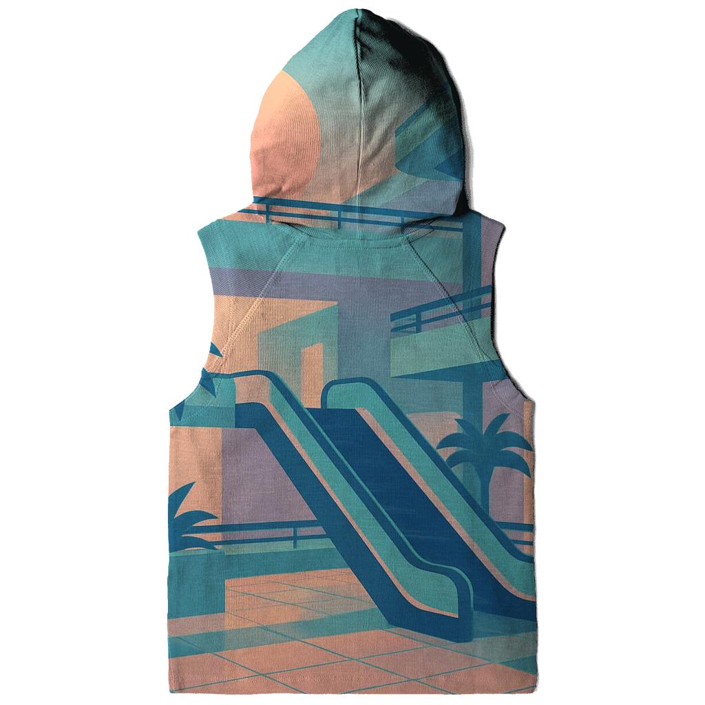 Vaporwave Mall Atrium Silhouette custom hoodies