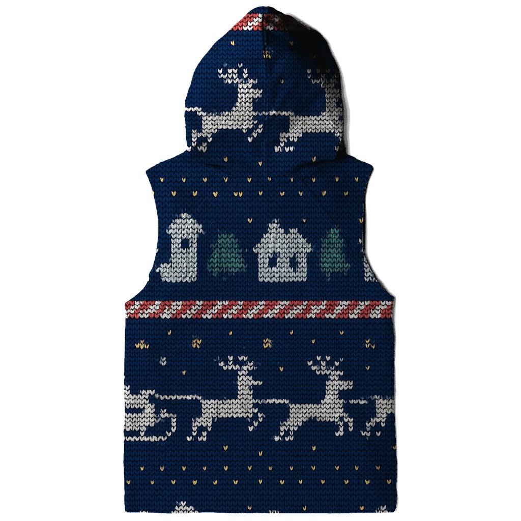 Santa Sleigh Skyline Stripe Design hoodie styles