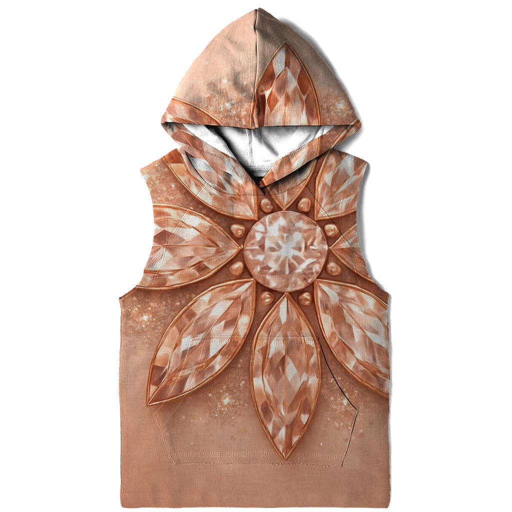 Rose Gold Gem Bloom lightweight hoodies