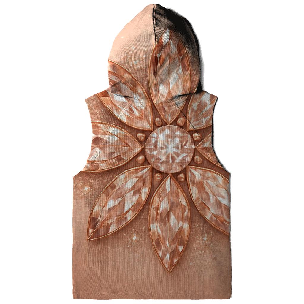 Rose Gold Gem Bloom lightweight hoodies