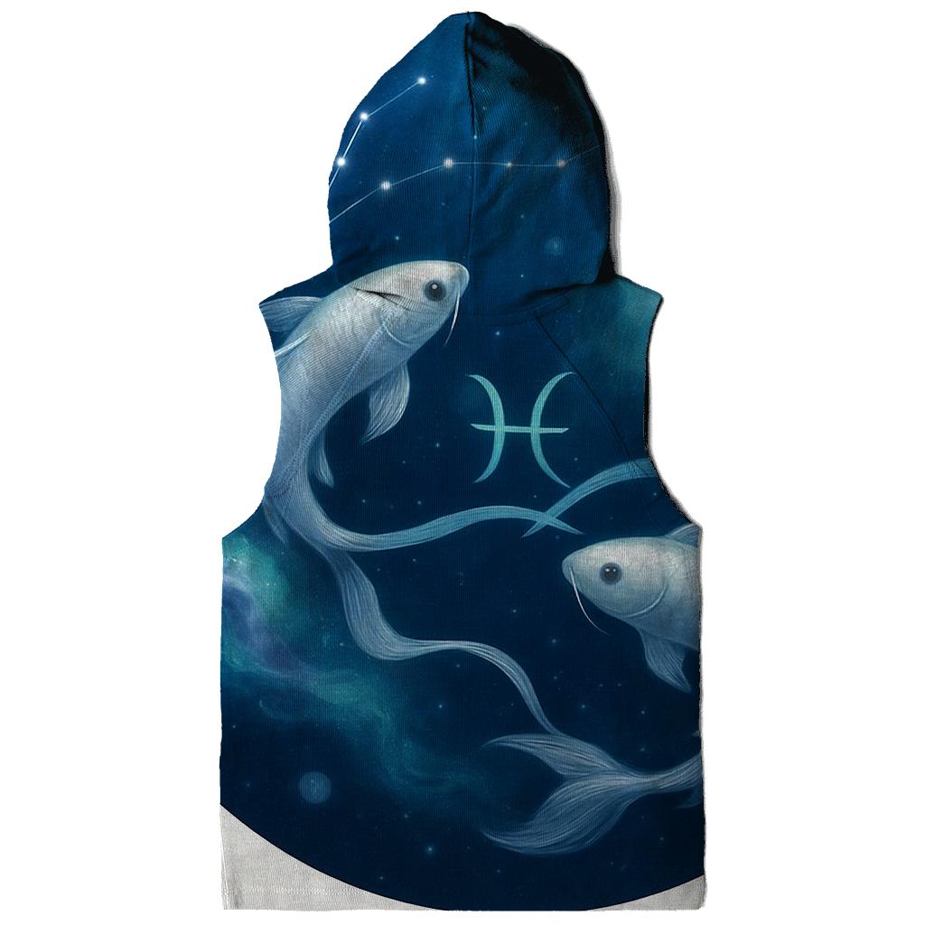 Pisces Twin Fish Dream Current embroidered hoodies
