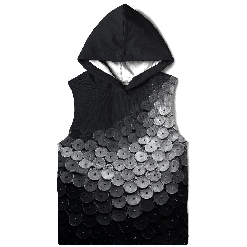 Silver Charcoal Sequin Tide hoodies fashion