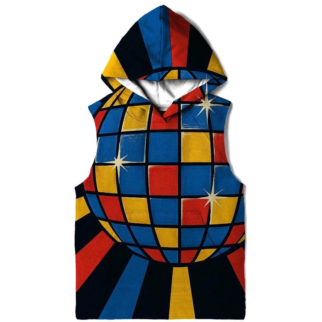 Disco Ball Prism Burst zip-up hoodies