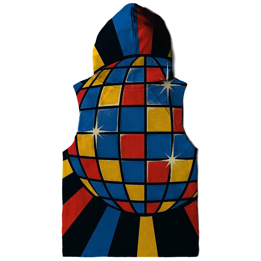 Disco Ball Prism Burst zip-up hoodies