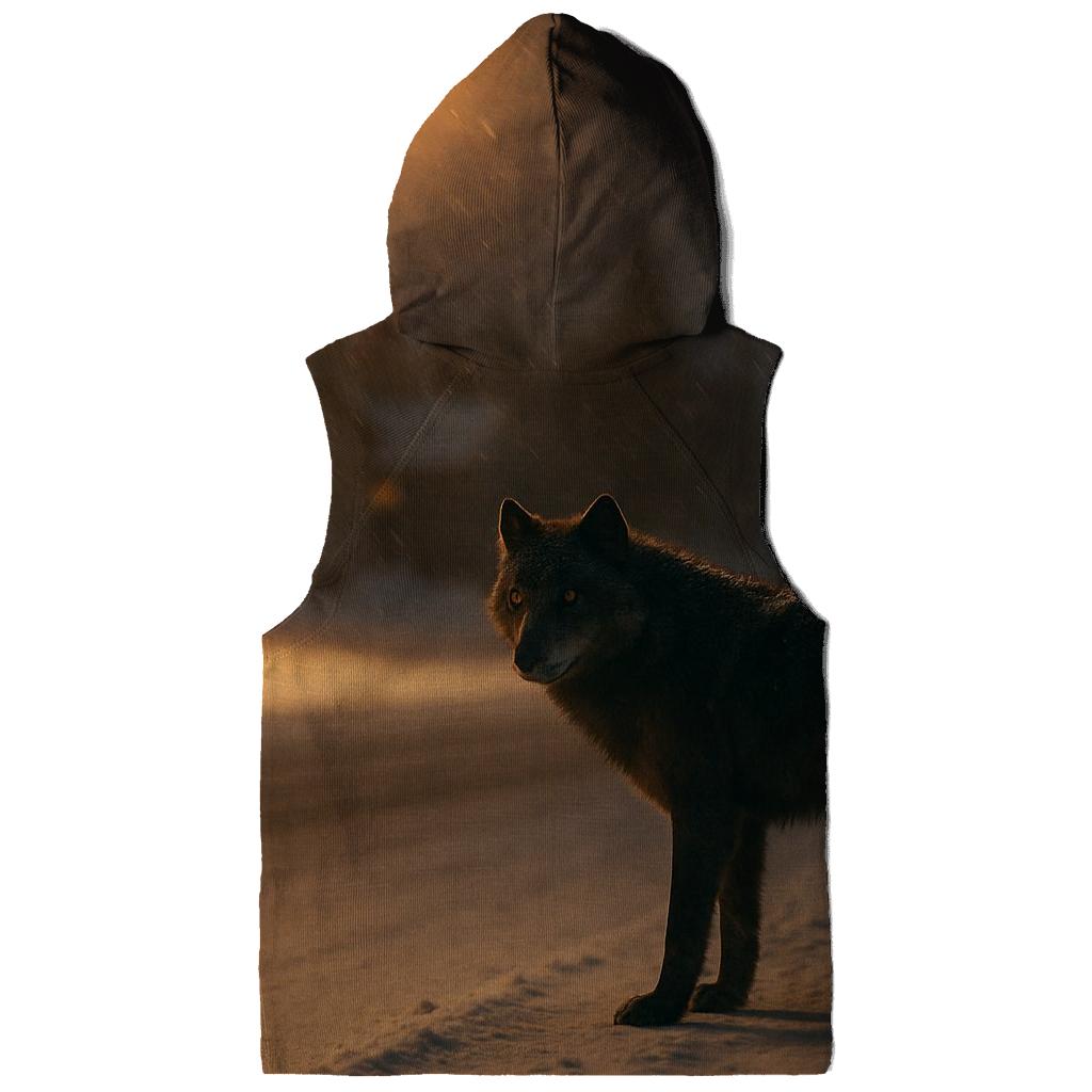 Night Streetlight Encounter On Northern Town Fringe graphic hoodies