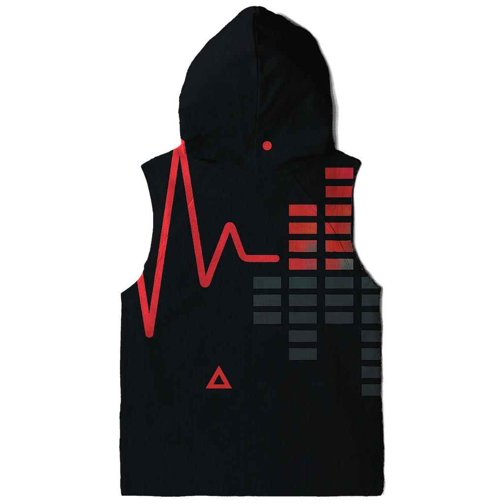 Chrome Heartbeat Waveform lightweight hoodies
