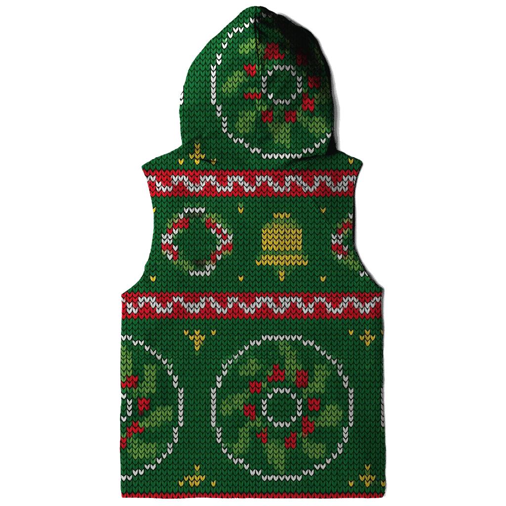 Holly Wreath Pinwheel Bands Design hoodie styles