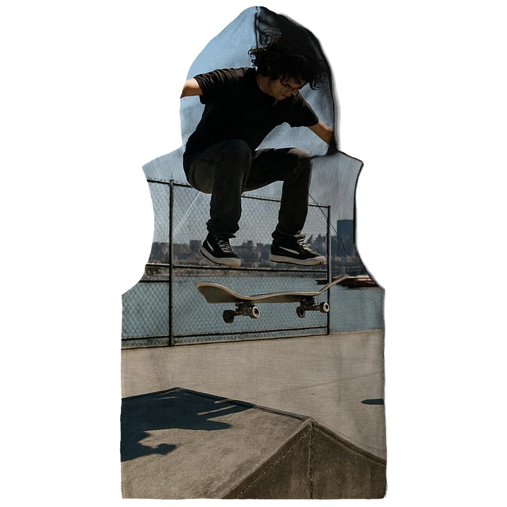 Harlem River Skate Park With Far Midtown Skyline hoodie designs