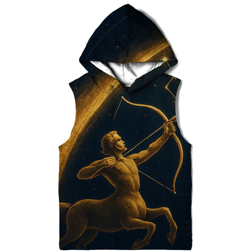 Sagittarius Archer Galactic Trajectory graphic hoodies