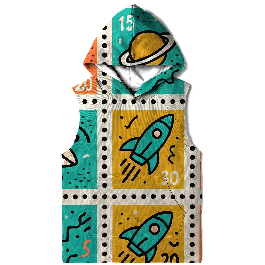 Memphis Space Postage Stamps hoodie trends