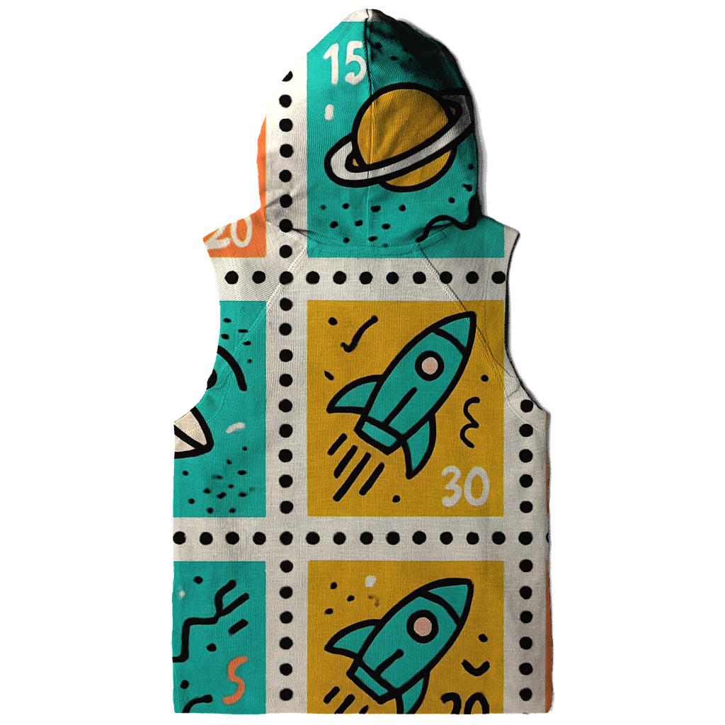 Memphis Space Postage Stamps hoodie trends