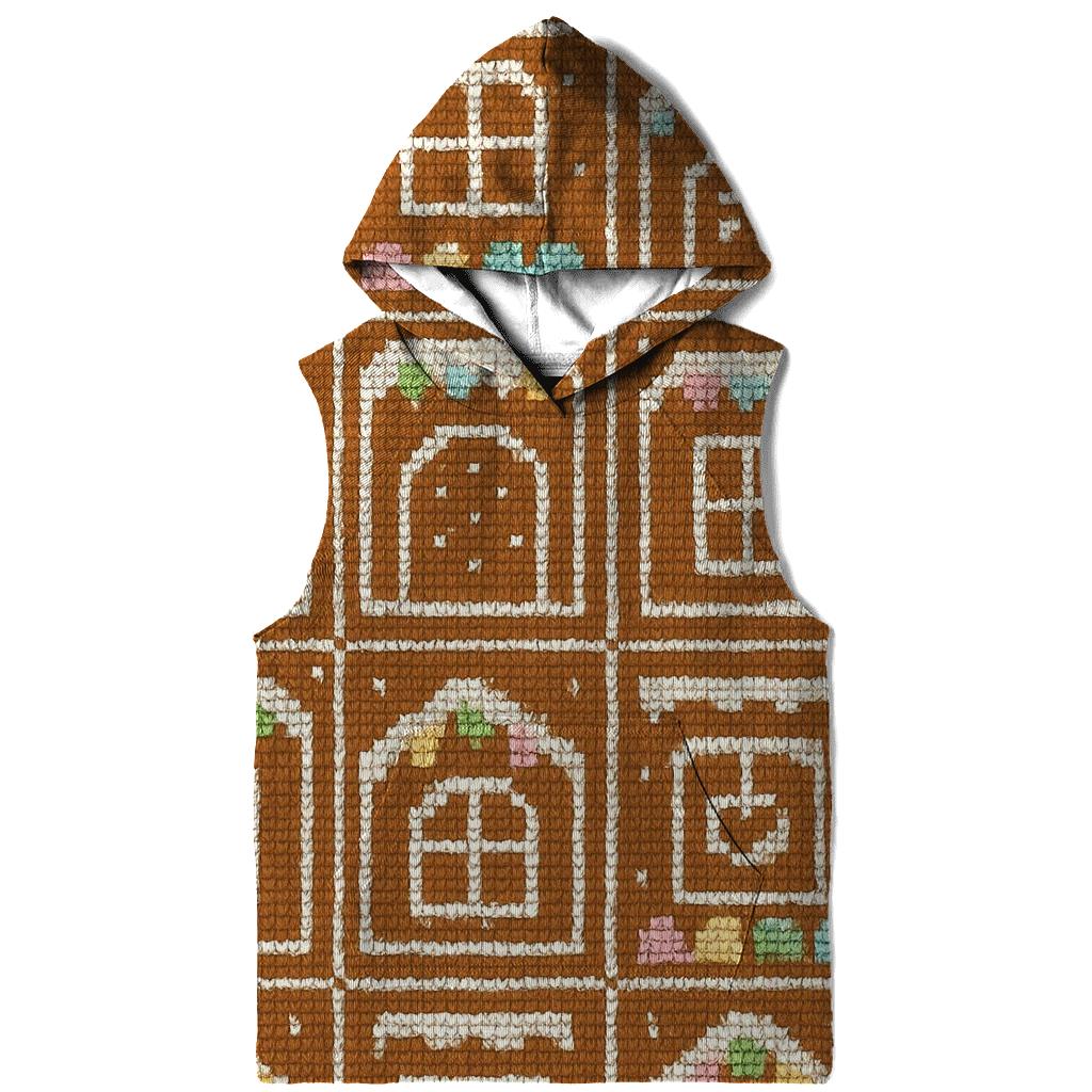 Gingerbread House Window Quilt Design hoodies fashion