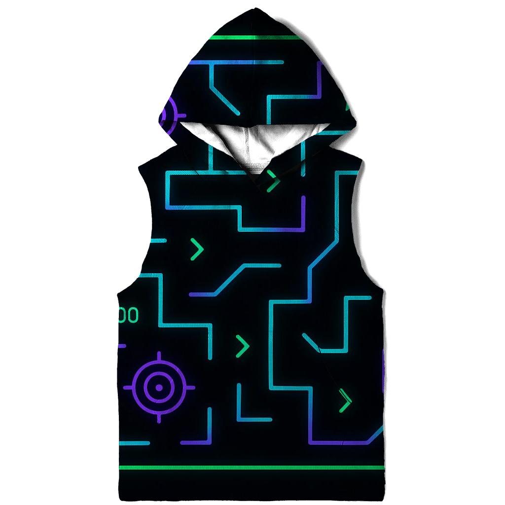 Laser Tag Arena Maze graphic hoodies