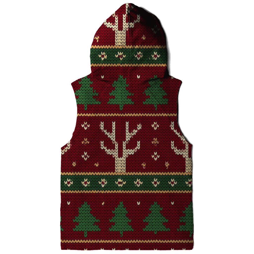 Reindeer Antler Fair Isle Ladder Design pullover hoodies