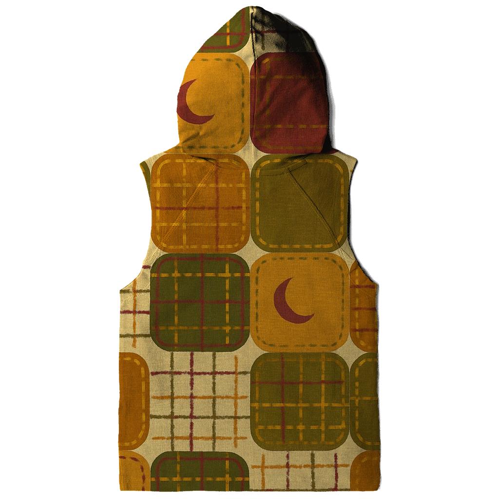 Harvest Moon Patchwork Plaid embroidered hoodies