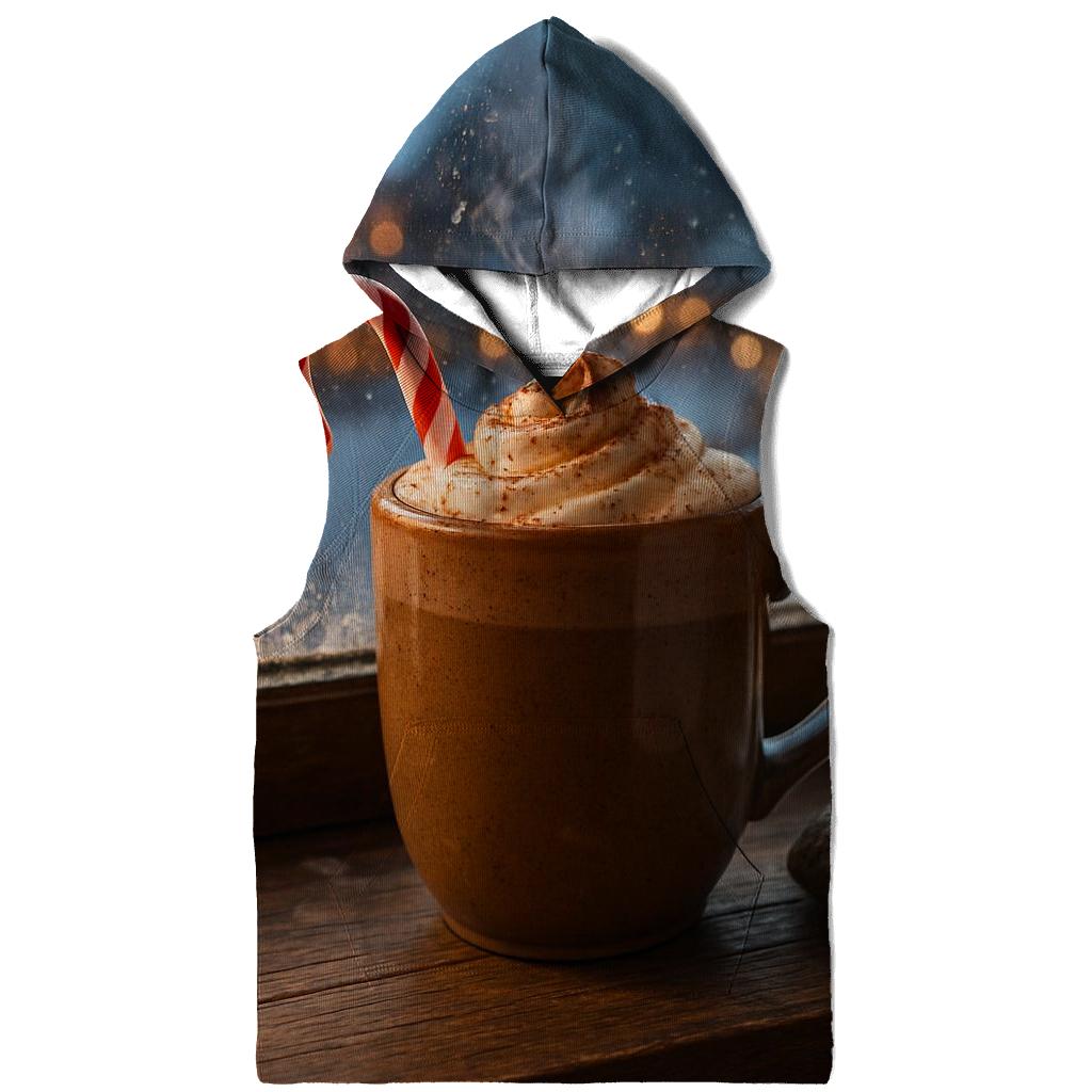 Hot Cocoa By The Village Window premium hoodies