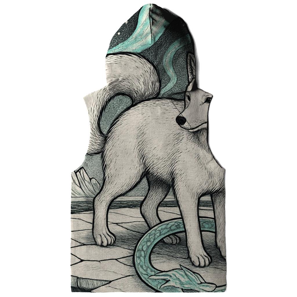 Glacier Mirror Ouroboros zip-up hoodies