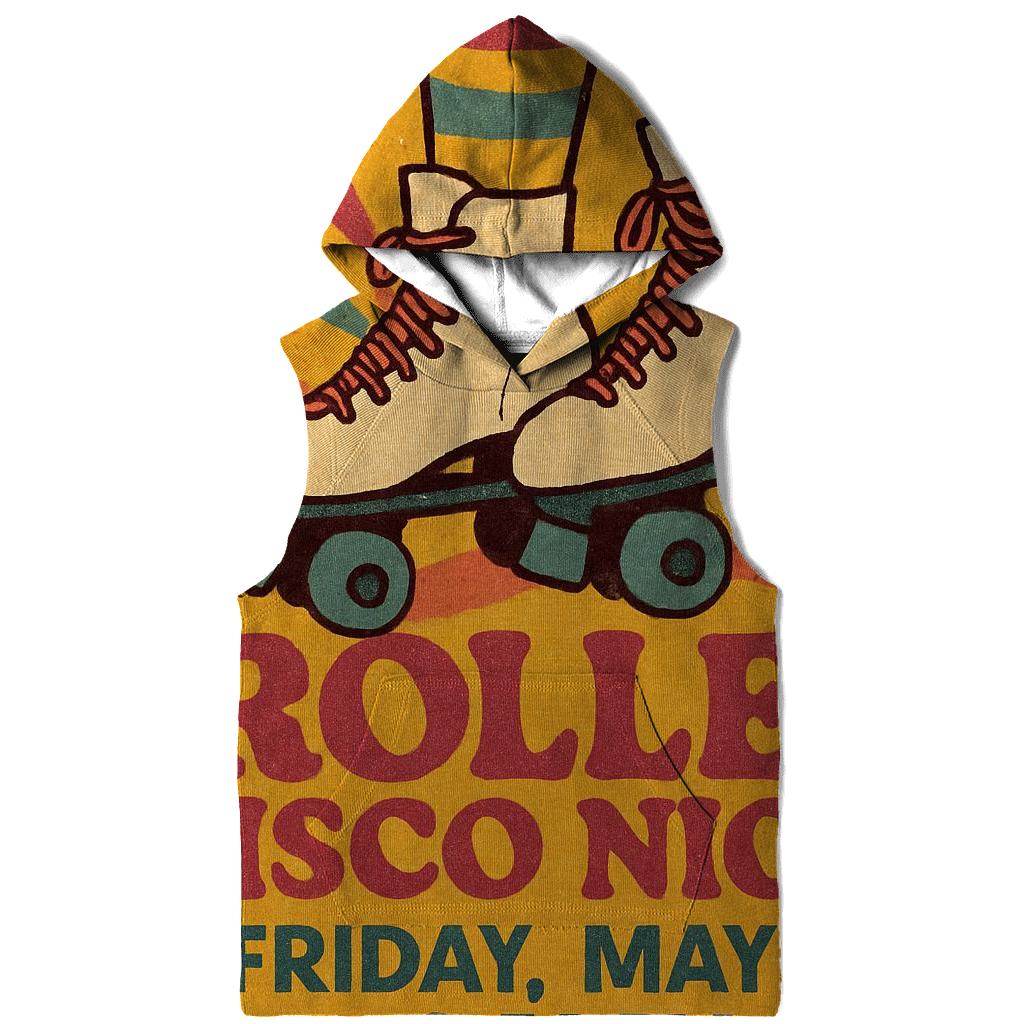 Distressed 1970s Roller Disco Night Flyer hoodies fashion