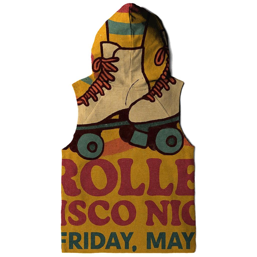 Distressed 1970s Roller Disco Night Flyer hoodies fashion