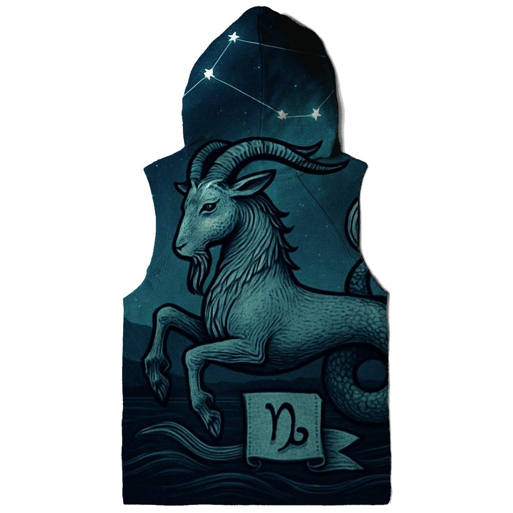 Capricorn Sea Goat Mountain Nebula Crest lightweight hoodies
