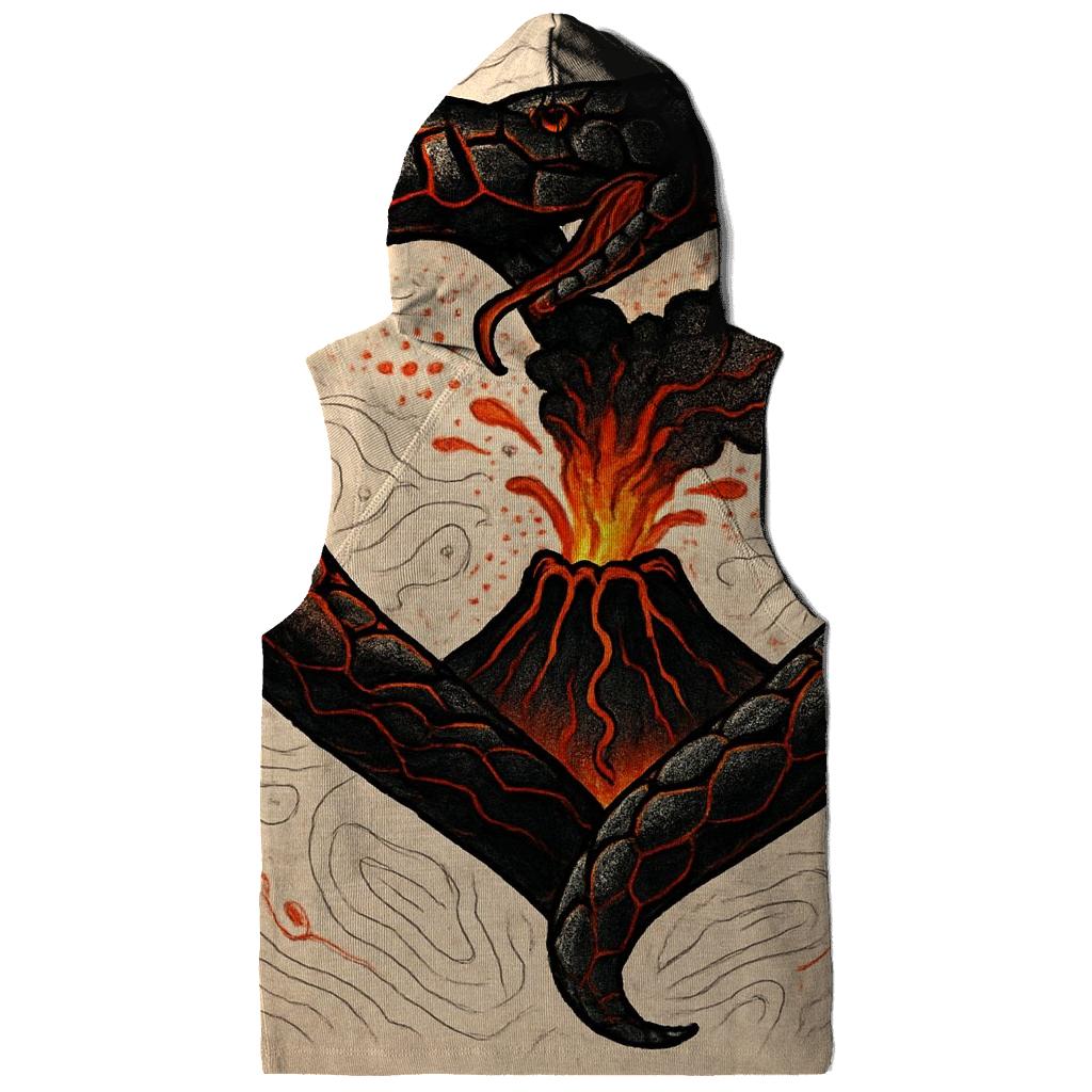 Volcanic Heart Ouroboros custom hoodies