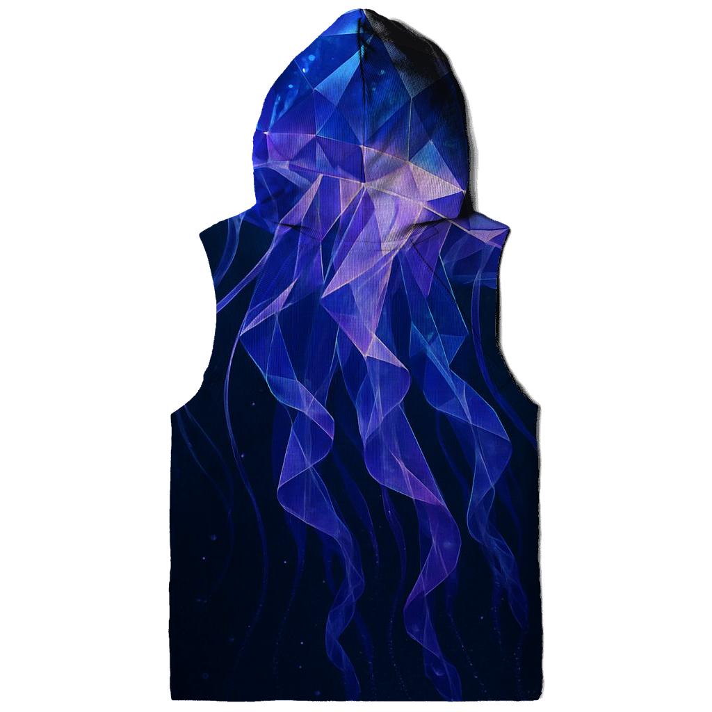Crystal Jellyfish Deep Sea Bloom embroidered hoodies