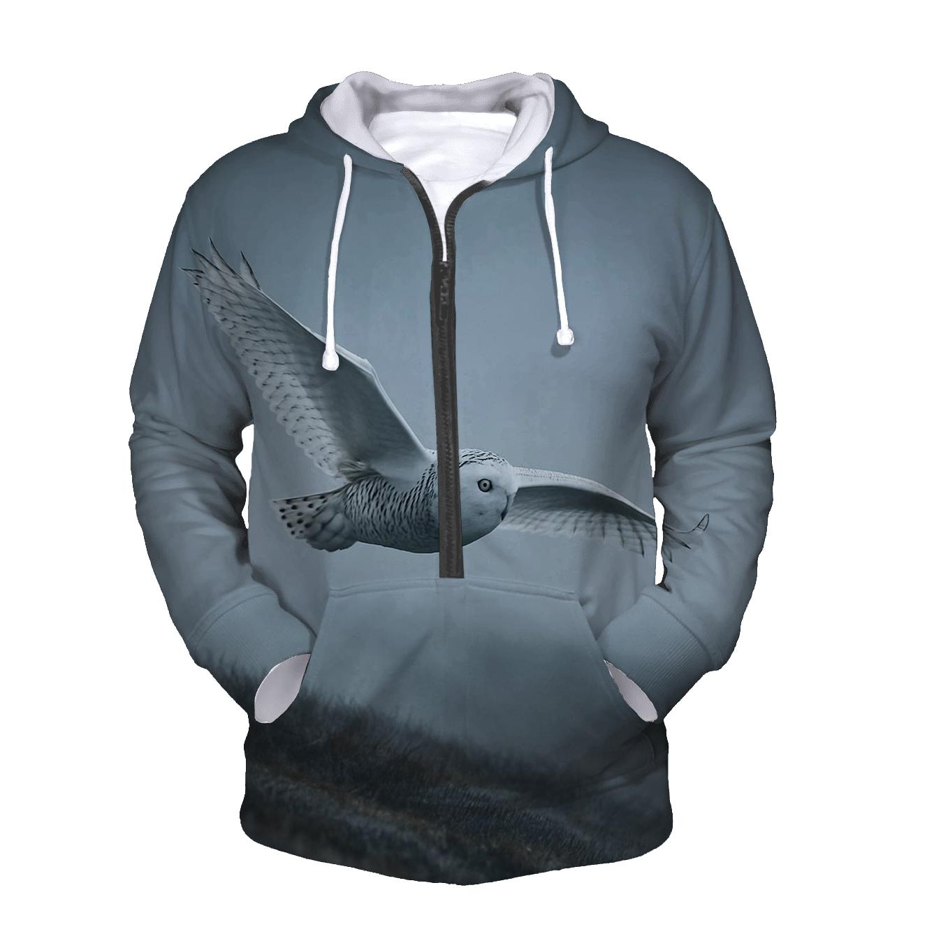 Mistline Monarch Snowy Owl premium hoodies