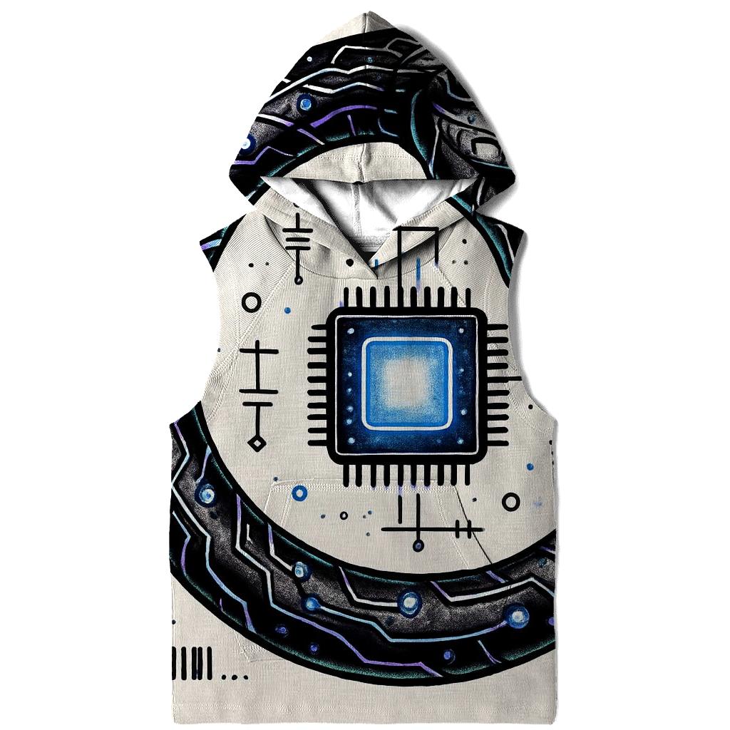 Neon Circuit Ouroboros custom hoodies