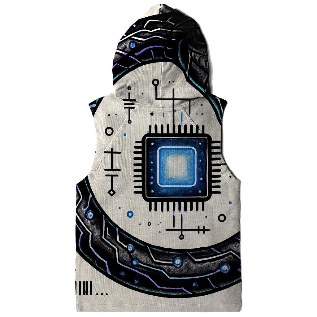 Neon Circuit Ouroboros custom hoodies