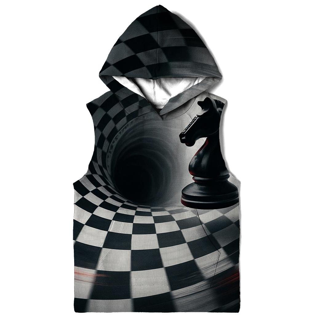 Chessboard Time Warp printed hoodies