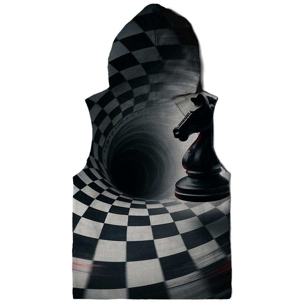 Chessboard Time Warp printed hoodies
